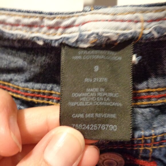 No Boundaries Low Rise Vintage Jean Denim Shorts Size 9 Juniors Cotton - Picture 9 of 10